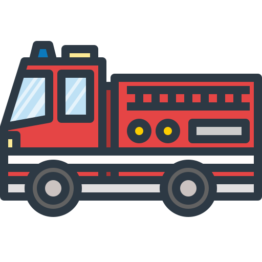 消防車 Winnievizence Lineal color icon