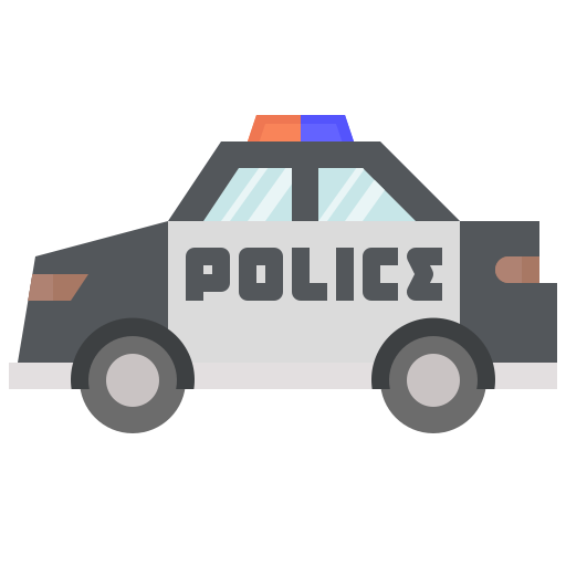 coche de policía Winnievizence Flat icono