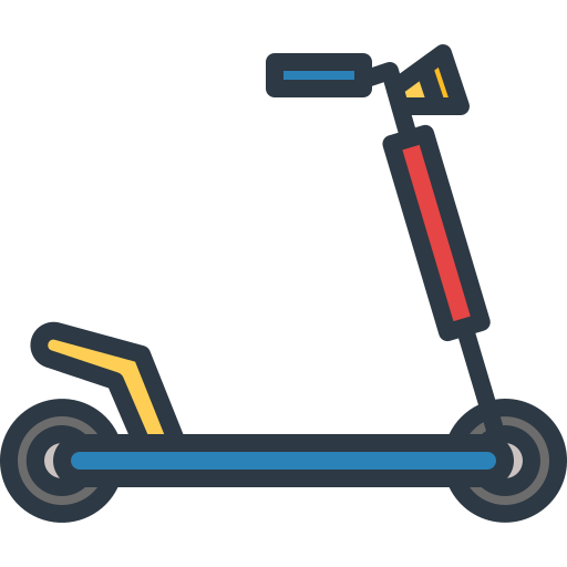 スクーター Winnievizence Lineal color icon