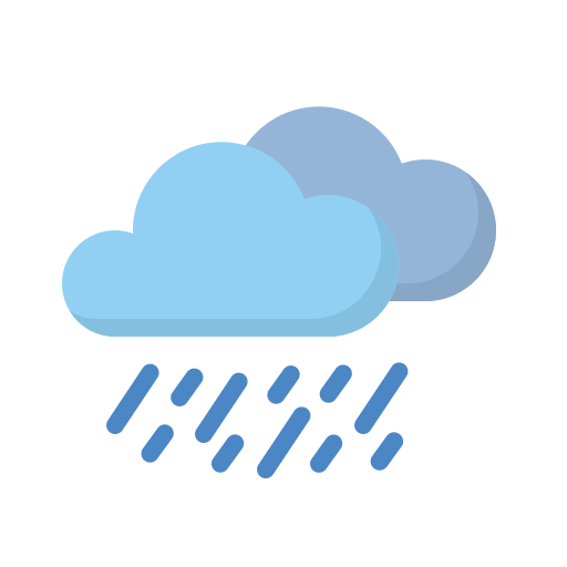 deszczowy Generic Flat ikona