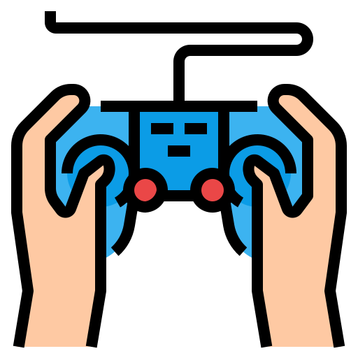 joystick Generic Outline Color icoon