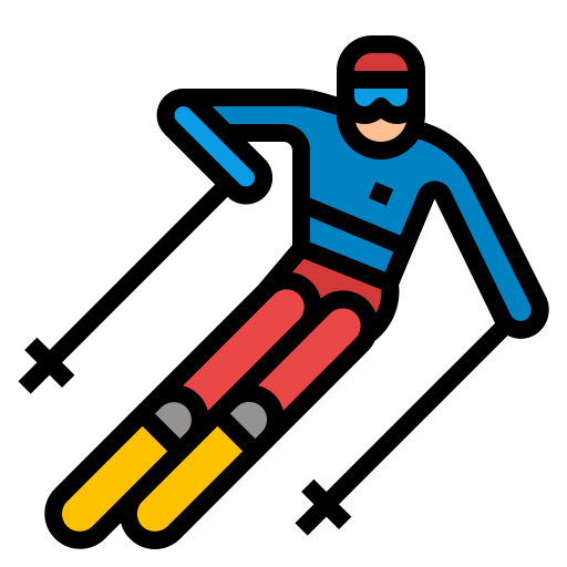 Skiing Generic Outline Color icon