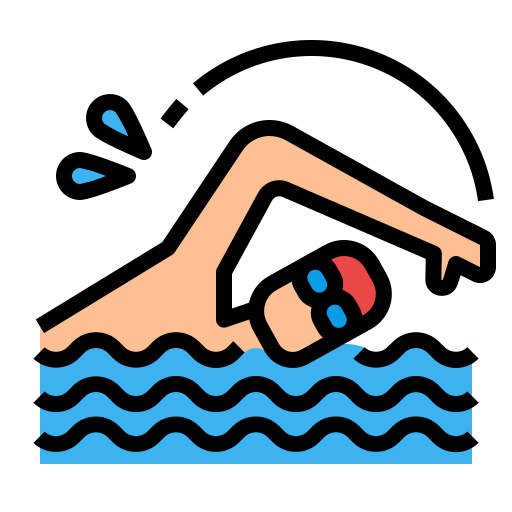 Плавание Generic Outline Color иконка