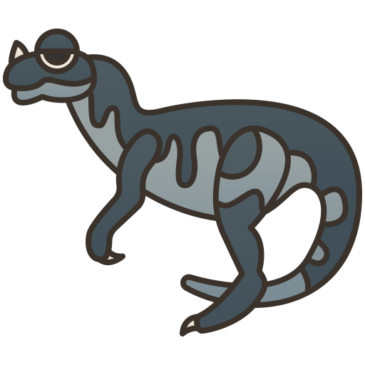 dinosaurio Amethys Design Lineal Color icono