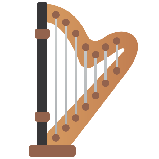 Harp Amethys Design Flat icon