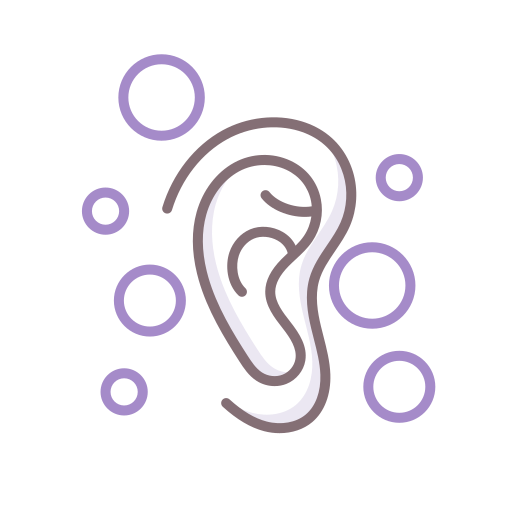 oído Flaticons Lineal Color icono