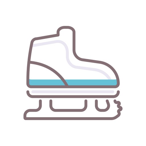 Ice skating shoes Flaticons Lineal Color icon