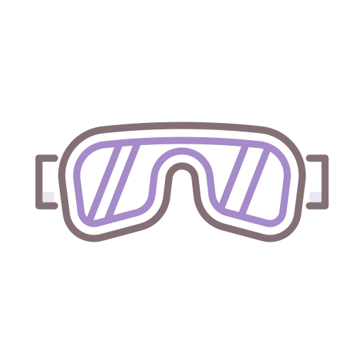 Ski goggles Flaticons Lineal Color icon