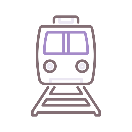 treno Flaticons Lineal Color icona