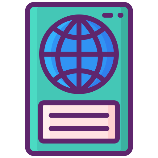 pasaporte Flaticons Lineal Color icono