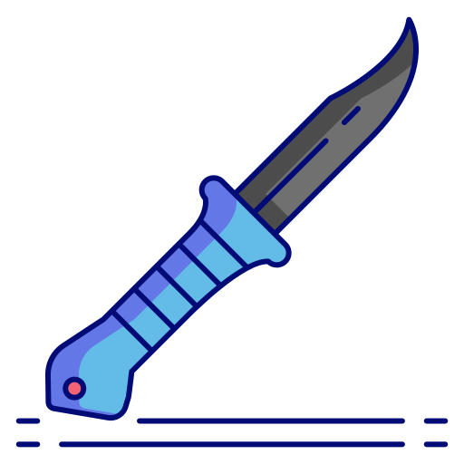 nóż Flaticons Lineal Color ikona