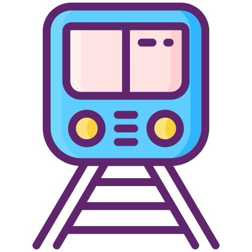 기차 Flaticons Lineal Color icon