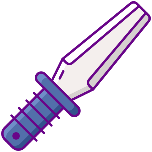 Нож для дайвинга Flaticons Lineal Color иконка