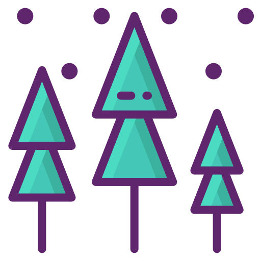 Tree Flaticons Lineal Color icon