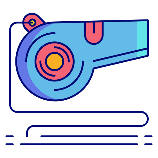 Whistle Flaticons Lineal Color icon