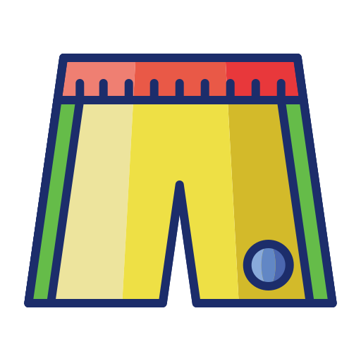 Shorts Flaticons Lineal Color icon