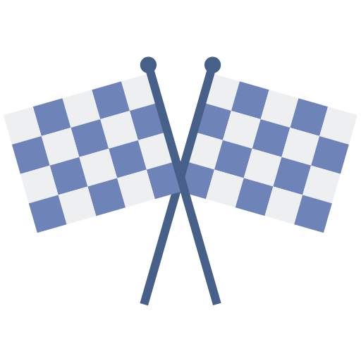 Перекрещенные флаги Flaticons Flat иконка