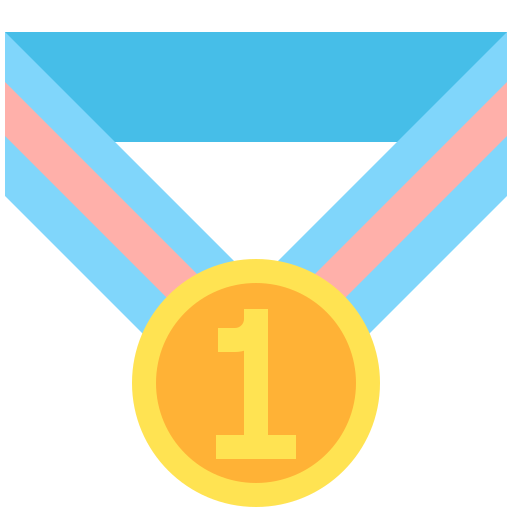 medalla Flaticons Flat icono