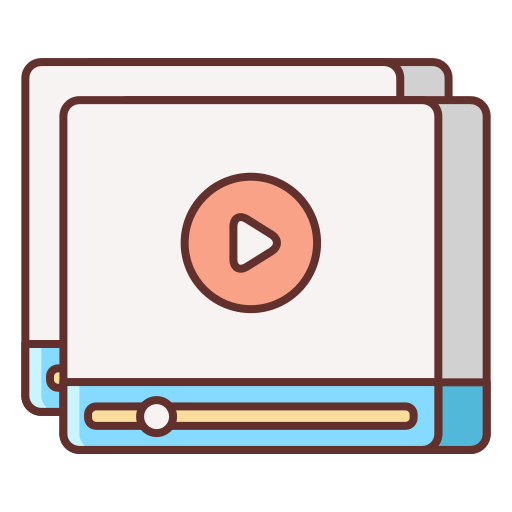 videotheek Flaticons Lineal Color icoon