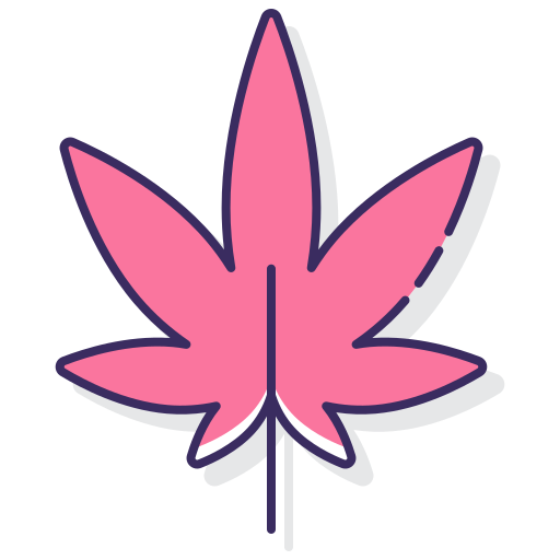 marihuana Flaticons Lineal Color ikona