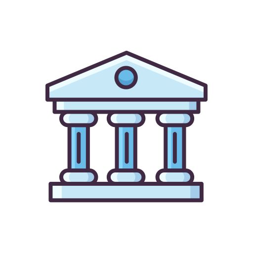 bank Flaticons Lineal Color icon