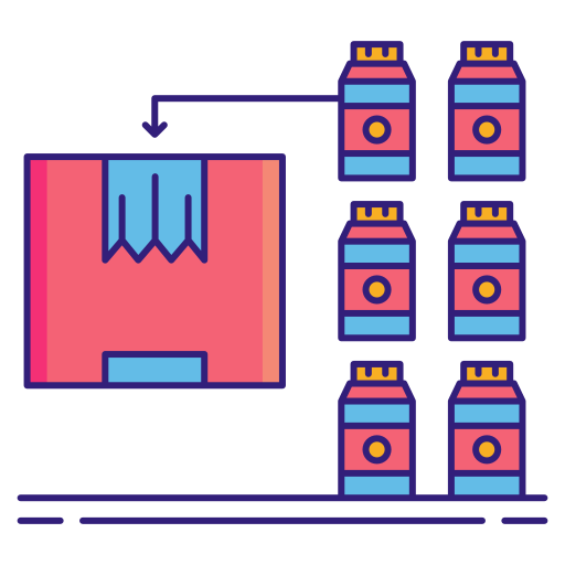 Product staging Flaticons Lineal Color icon