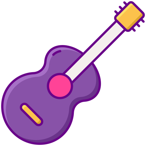 gitaar Flaticons Lineal Color icoon