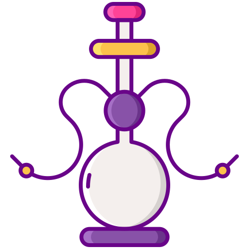 Hookah Flaticons Lineal Color icon