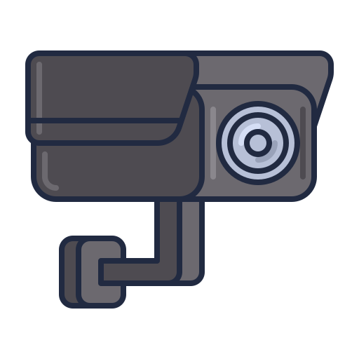 cctv Flaticons Lineal Color icon