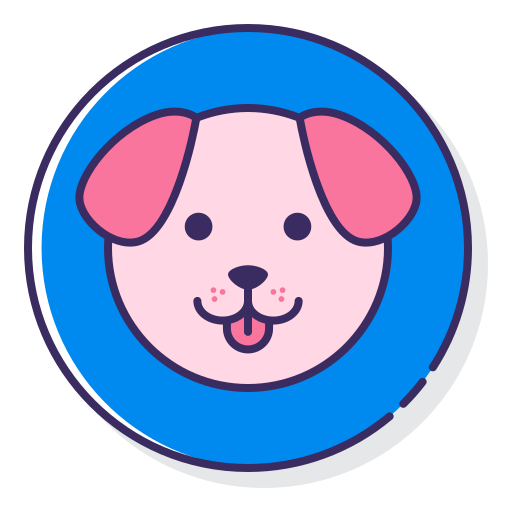 perro Flaticons Lineal Color icono