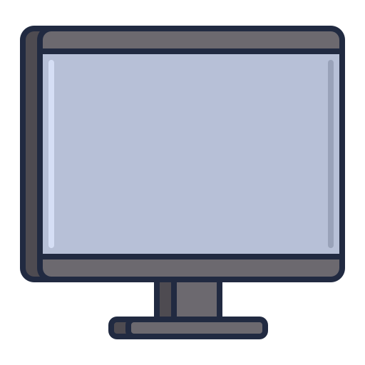 デスクトップ Flaticons Lineal Color icon
