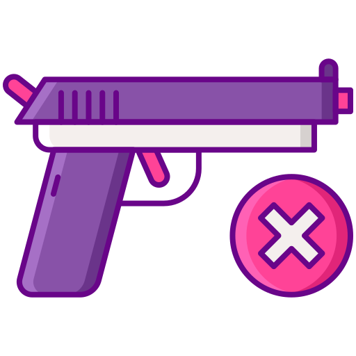 keine waffen Flaticons Lineal Color icon