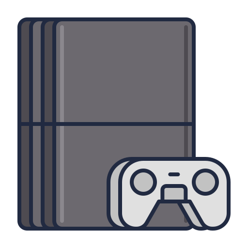 konsola wideo Flaticons Lineal Color ikona