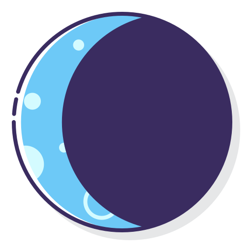 月の Flaticons Lineal Color icon