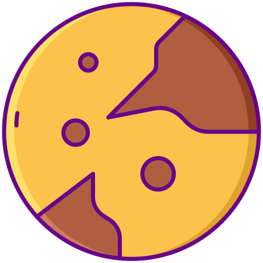 冥王星 Flaticons Lineal Color icon