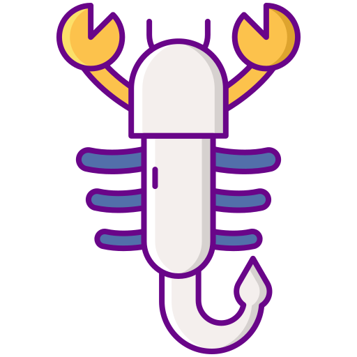 escorpión Flaticons Lineal Color icono