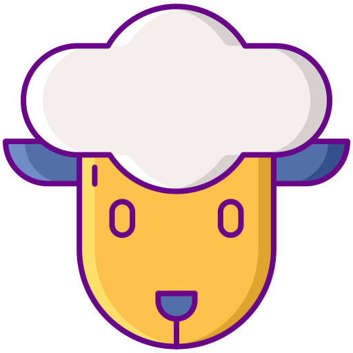 Овца Flaticons Lineal Color иконка