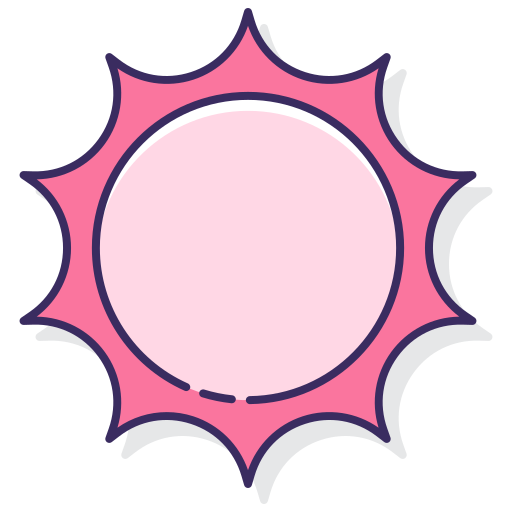 태양 Flaticons Lineal Color icon