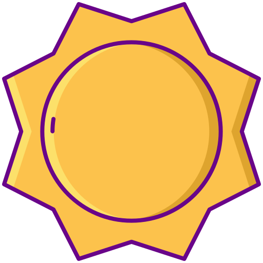 Sun Flaticons Lineal Color icon