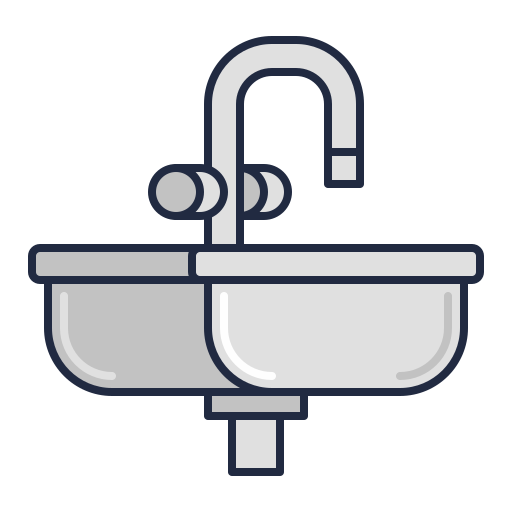 Sink Flaticons Lineal Color icon