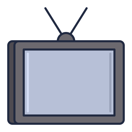 monitor televisivo Flaticons Lineal Color icona