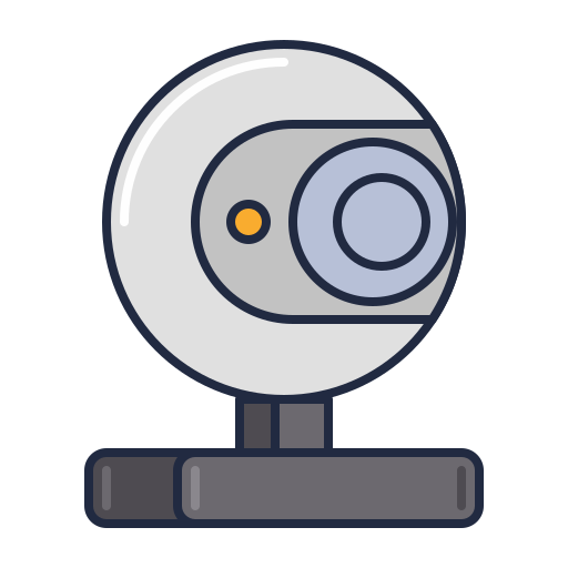 webcam Flaticons Lineal Color icona