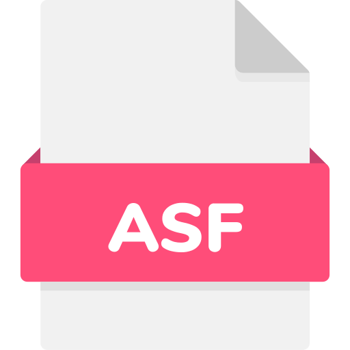 archivo asf Generic Flat icono