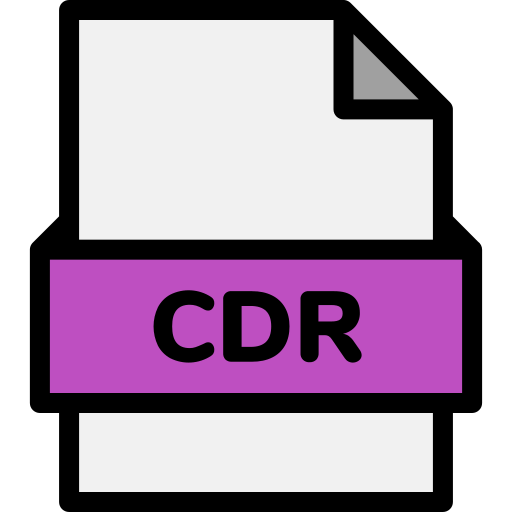 file cdr Generic Outline Color icona