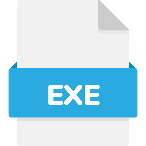 archivo exe Generic Flat icono
