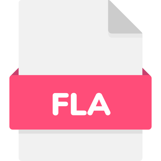 archivo fla Generic Flat icono