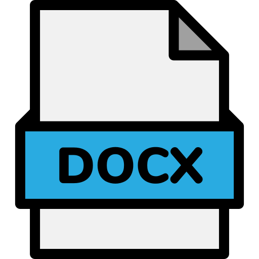 docxファイル Generic Outline Color icon