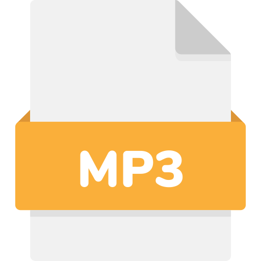 archivo mp3 Generic Flat icono
