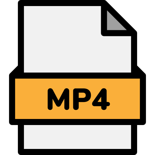 mp4ファイル Generic Outline Color icon