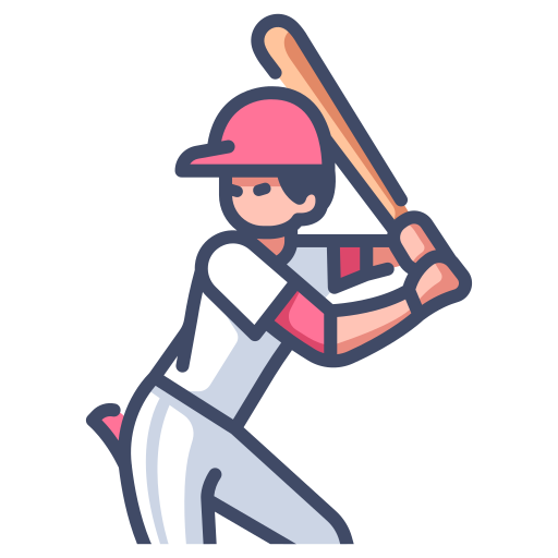béisbol MaxIcons Lineal color icono